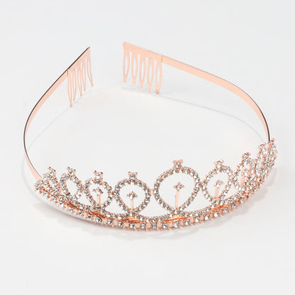 Birthday Crown Bridal Shiny Diamond Hair Accessory