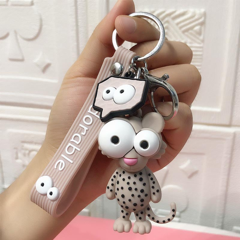 Cute Elephant Keychain Cute Cartoon Cow Car Key Chain