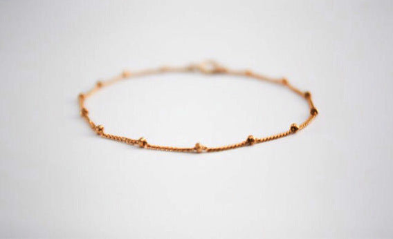 Copper chain bracelet