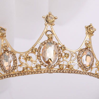 Champagne Rhinestone Crown