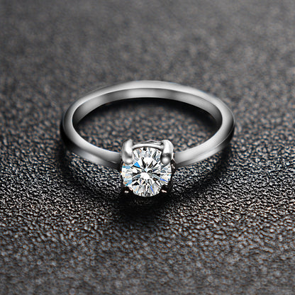 Zircon couple engagement ring set ring