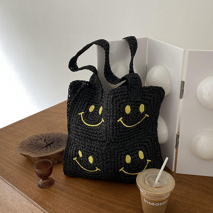 Straw Bag Cute Handmade Shoulder Bag