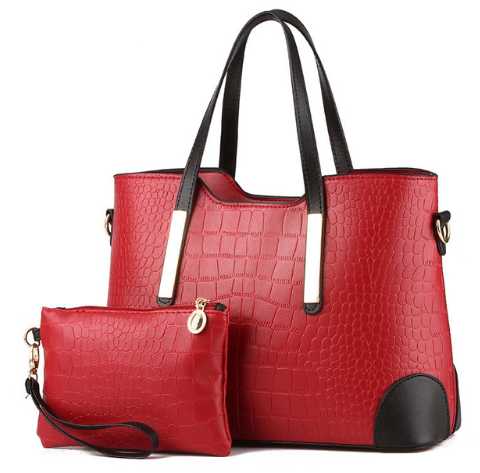 Fashion color matching bag shoulder bag