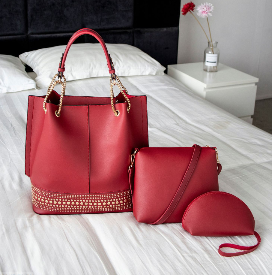 Three-piece shoulder bag