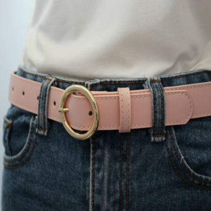 Alloy versatile round buckle belt