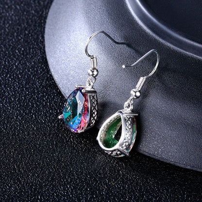 Rainbow drop earrings