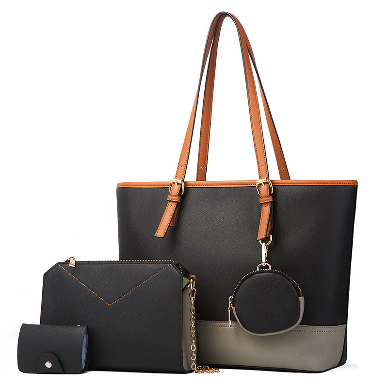 One-shoulder Handbag Set Of 4 Pieces