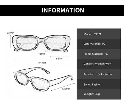 square small frame sunglasses