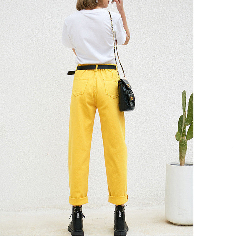 Casual Loose And Thin Elastic Pencil Trousers