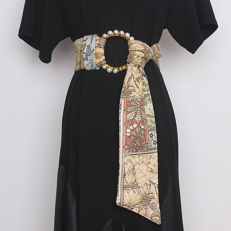 Dress With Skirt Accessories Versatile Retro Long Autumn Winter