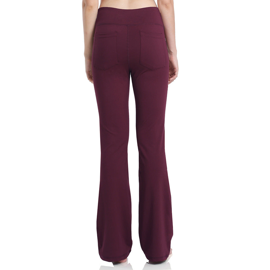 Slim Wide Leg High Waist Casual Yoga Pants