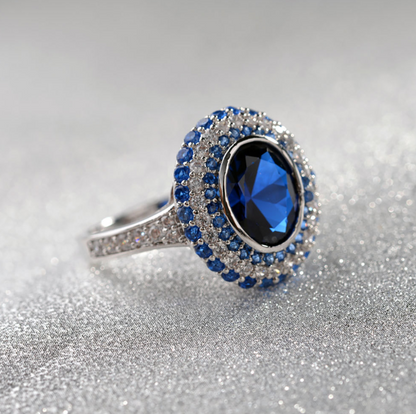 The Vow Ring Sapphire Blue Ring