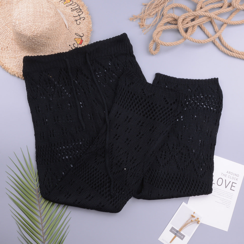 Fashion Sexy Lady's Openwork Knitted Trousers