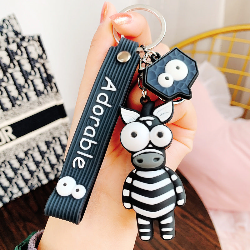 Cute Elephant Keychain Cute Cartoon Cow Car Key Chain