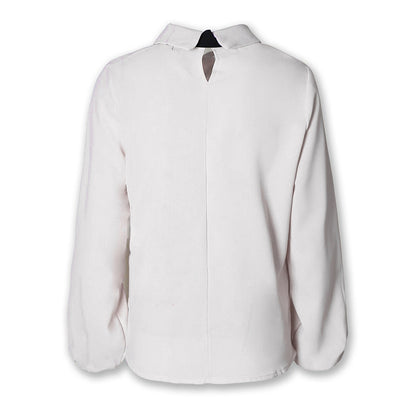 Ladies Style Shirt With Knotted Neckline