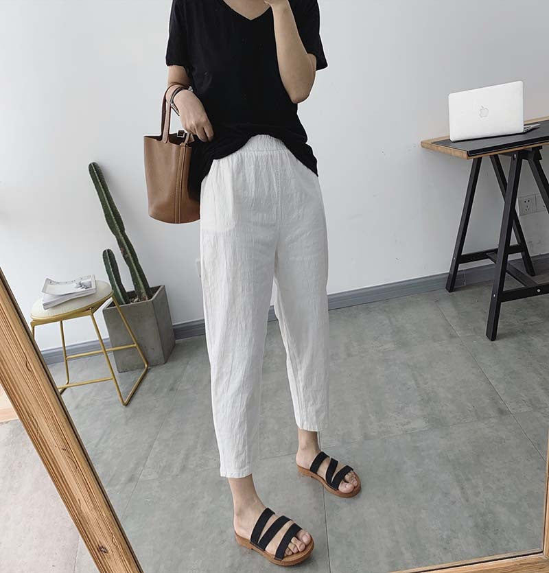 Loose Cotton And Linen Pants Summer Thin Pants