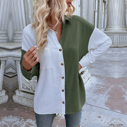 Cardigan Shirt Long Sleeve Casual Multicolor Shirt