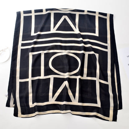 Autumn And Winter Geometric Shawl Sunscreen Scarf