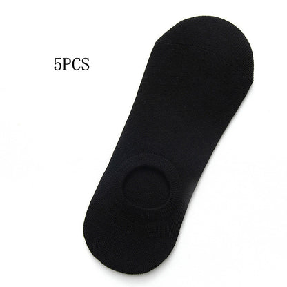 Socks Men And Women Solid Color Boat Socks