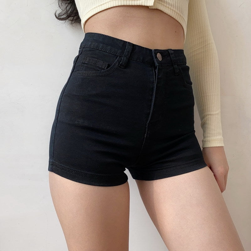 Stretch A-line High Waist Slimming Hot Pants