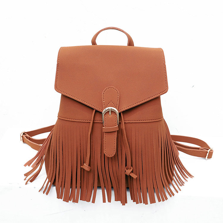 Frosted Tassel Backpack