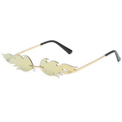 Men's And Women's Metal Frameless Sunglasses