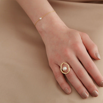 Ring pearl ring