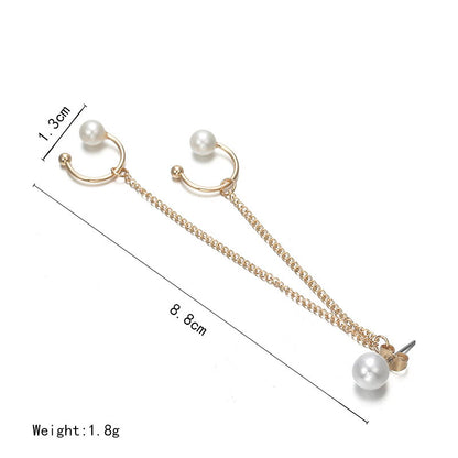 Pearl Chain Ear Clip