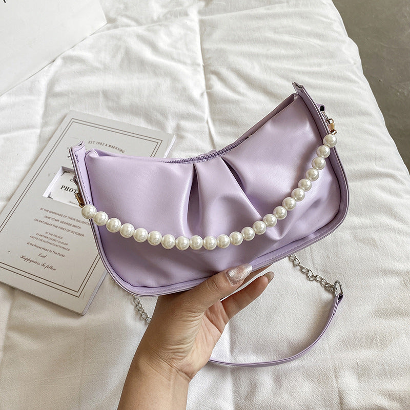 Pearl Chain Underarm Bag