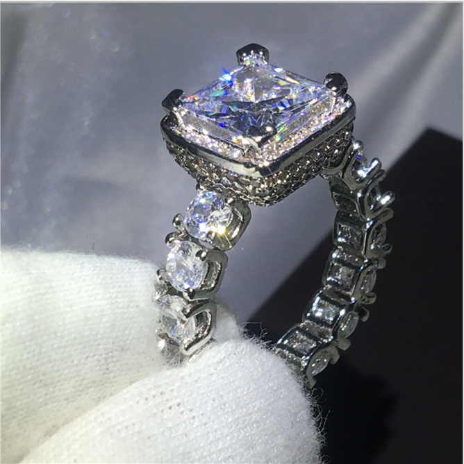 Super Zircon Lady Ring  Marriage Engagement Jewelry