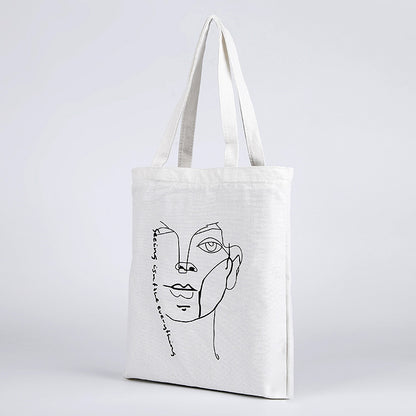 Fashionable And Simple Printed Cotton Eco-friendly Bag