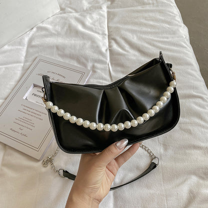 Pearl Chain Underarm Bag