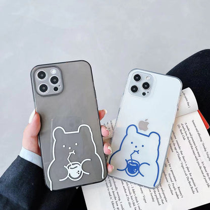 Side Drink Bear For Mobile Phone Case