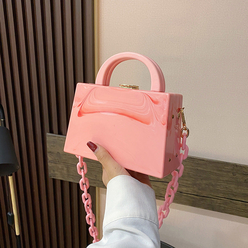 Chain Plastic Crossbody Bag