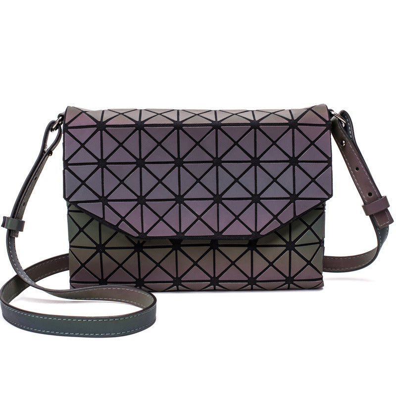 Luminous geometric crossbody bag