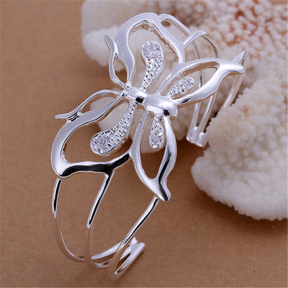 Exquisite Zirconium Crystal Butterfly Bracelet