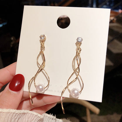 Long Chain Hanging Earrings