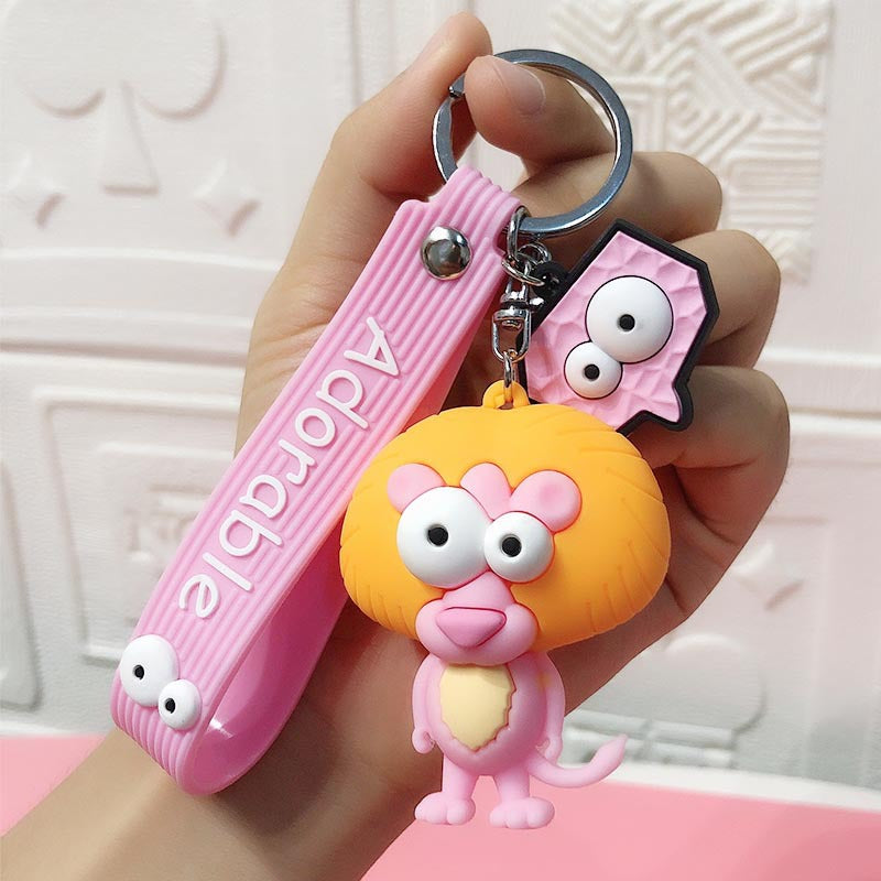 Cute Elephant Keychain Cute Cartoon Cow Car Key Chain