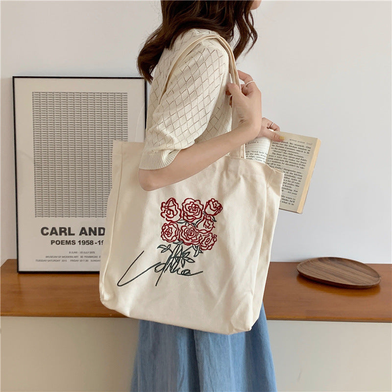 Rose Vintage Canvas Bag