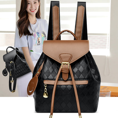 Retro Contrast Color Handbag Fashionable And Versatile Travel