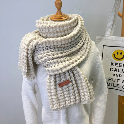 Simple Thick Warm Woolen Scarf