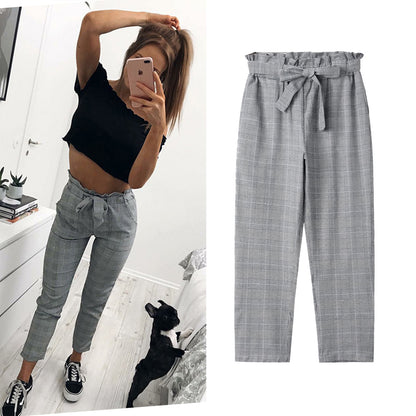 long pants with high waist