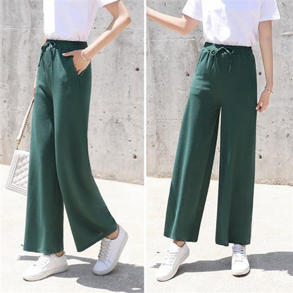 Slacks Knit Thin Pants