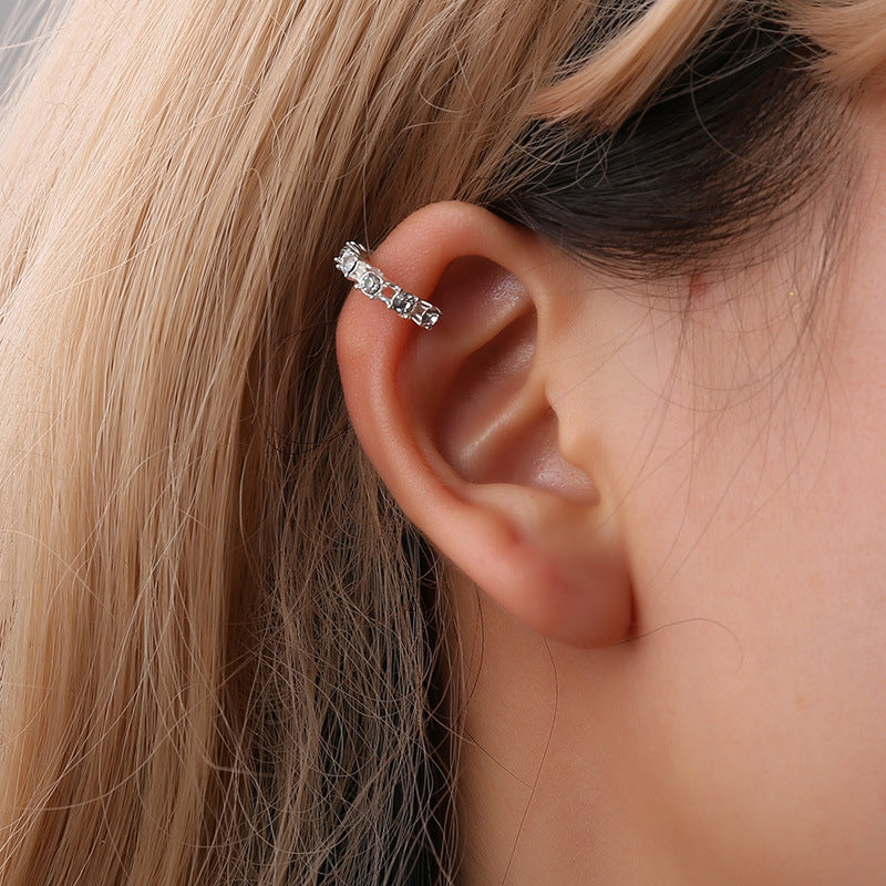 Diamond-studded Non-pierced Ear Clip