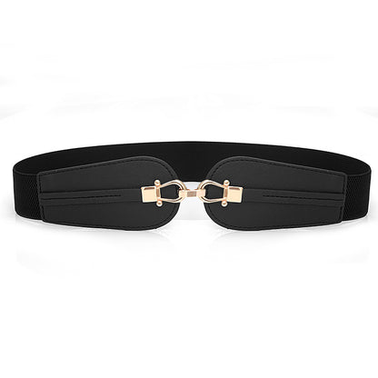 Women's Elastic Waistband Fashion Stretch Wide Belt