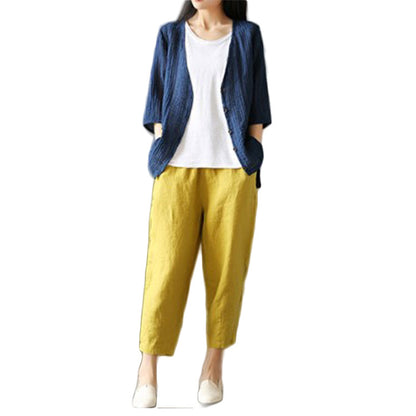 Loose Cotton And Linen Pants Summer Thin Pants