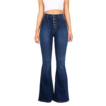 high waist stretch jeans