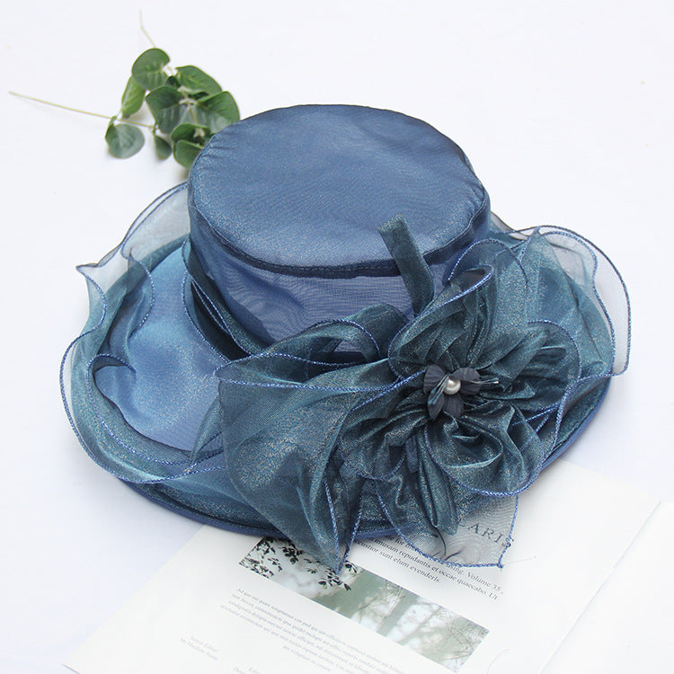 Floral Large Brim Foldable Beach Sun Hat