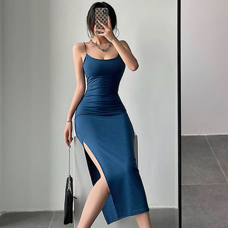 Slim Fit And Slim High Slit Long Hip Skirt