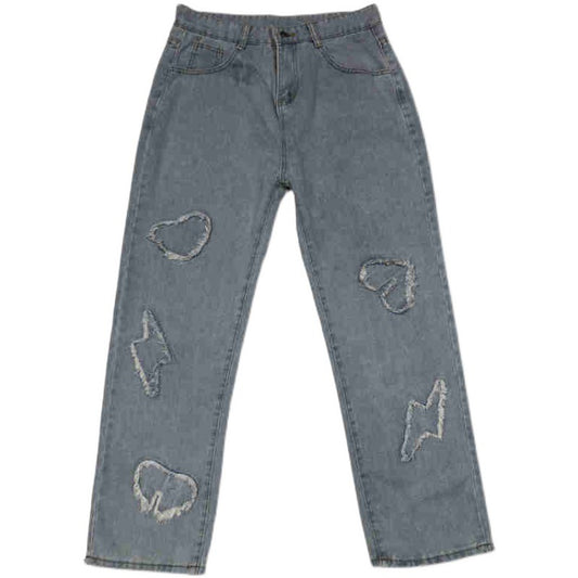 Street Loose Mopping Straight Jeans Denim Trousers